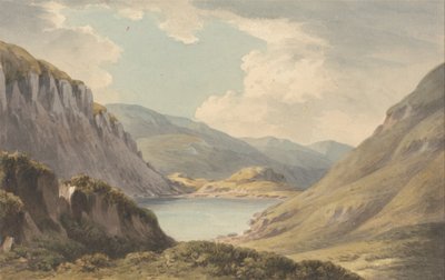 Llyn Geirionedd niet Ver van Trefriew, aan de Rivier Conway, Carnarvonshire door John Warwick Smith